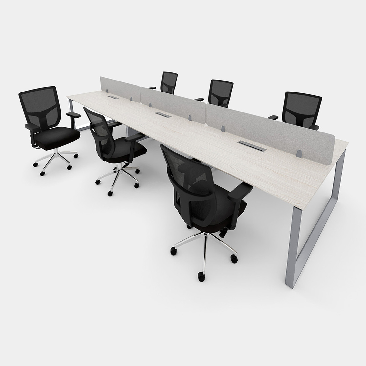 BenchQuadra360+6Cagliari-RB-1500x1500-A Pack 28 / Color Roble Blanco - Imagen 1