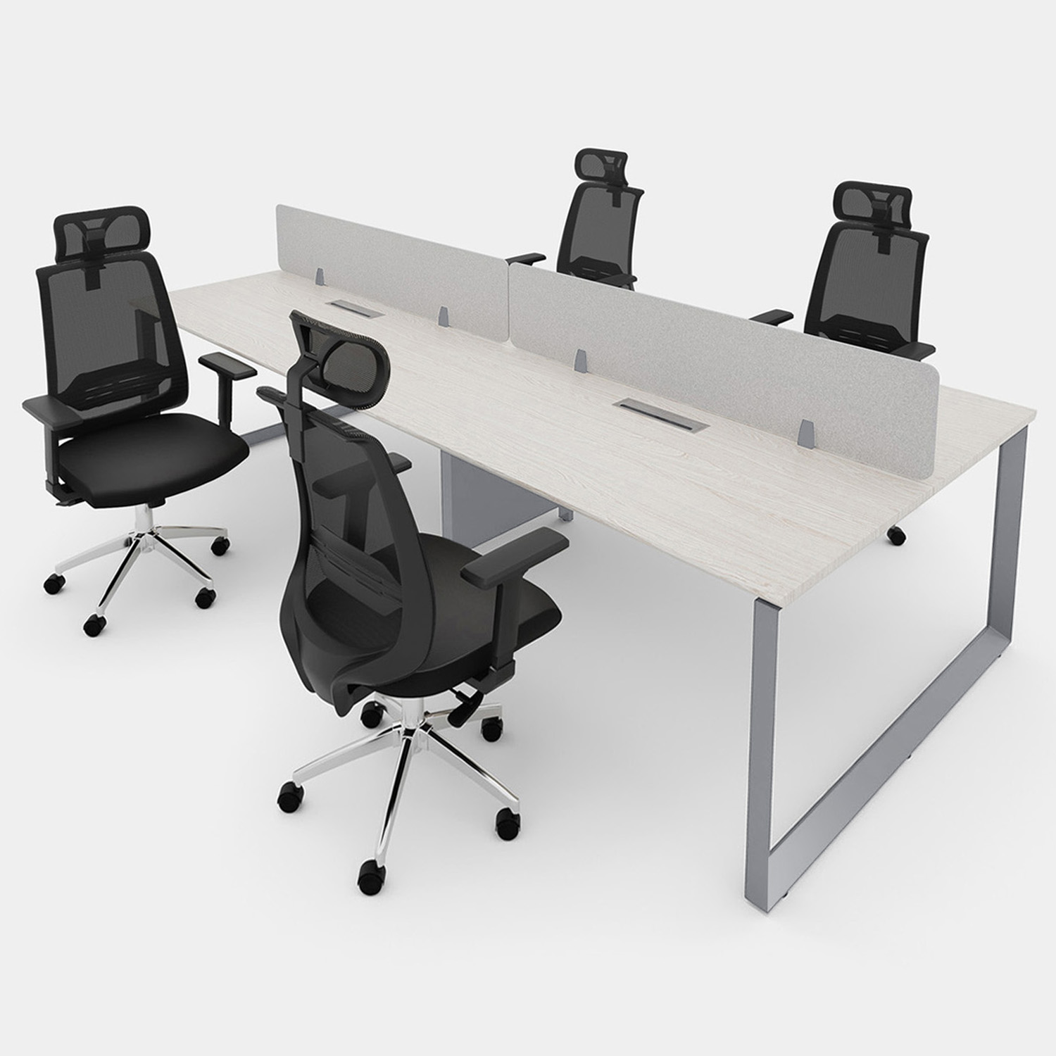 BenchQuadra240+NoruegaCC-RB-A Pack 26 / Color Roble Blanco - Imagen 1
