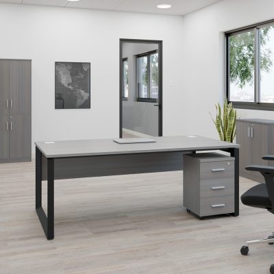Escritorio Quadra 1,60 x 0,80 Mt. con Cajonera Móvil