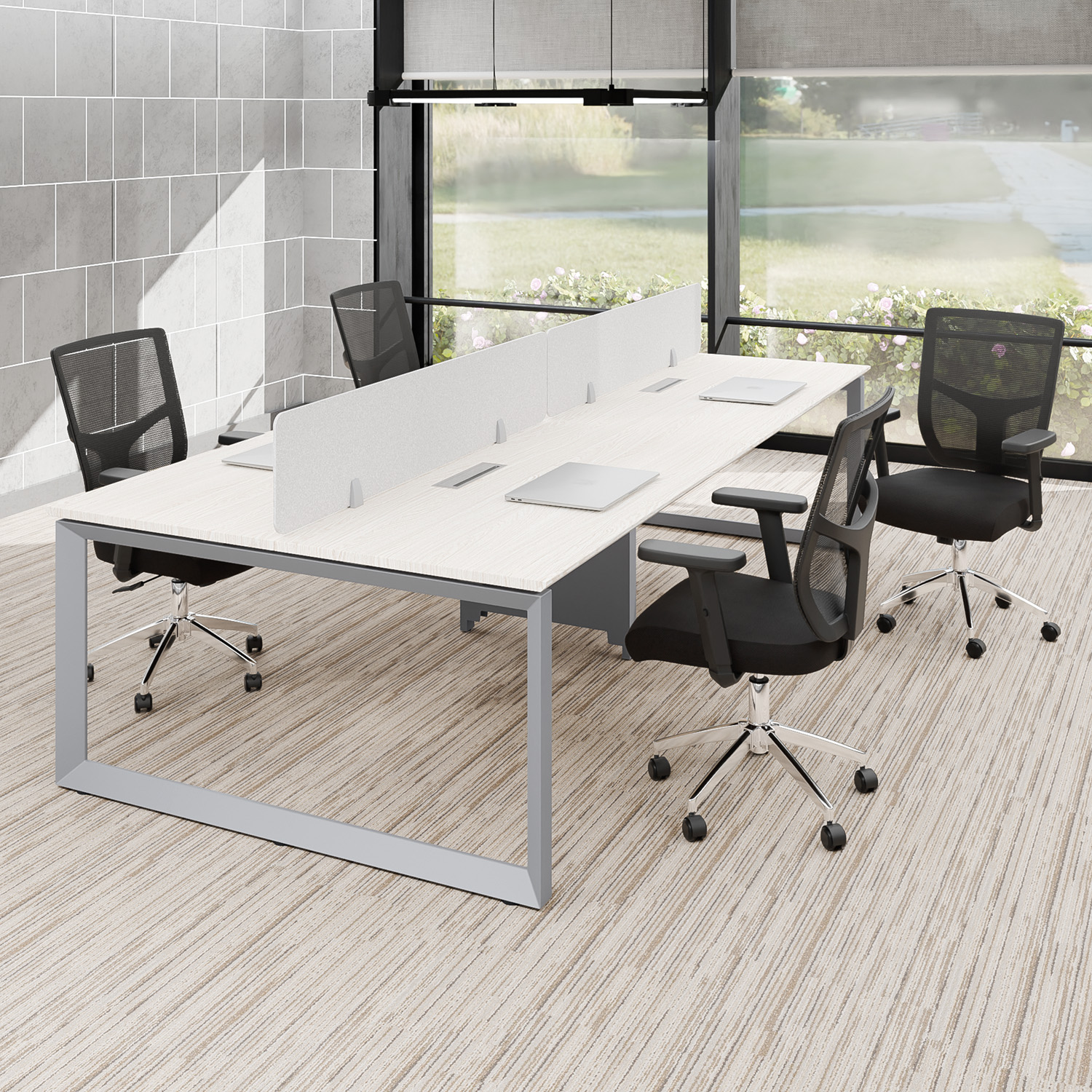 BenchQuadra240+4CagliariOK3-RB Pack 24 / Color Roble Blanco - Imagen 1