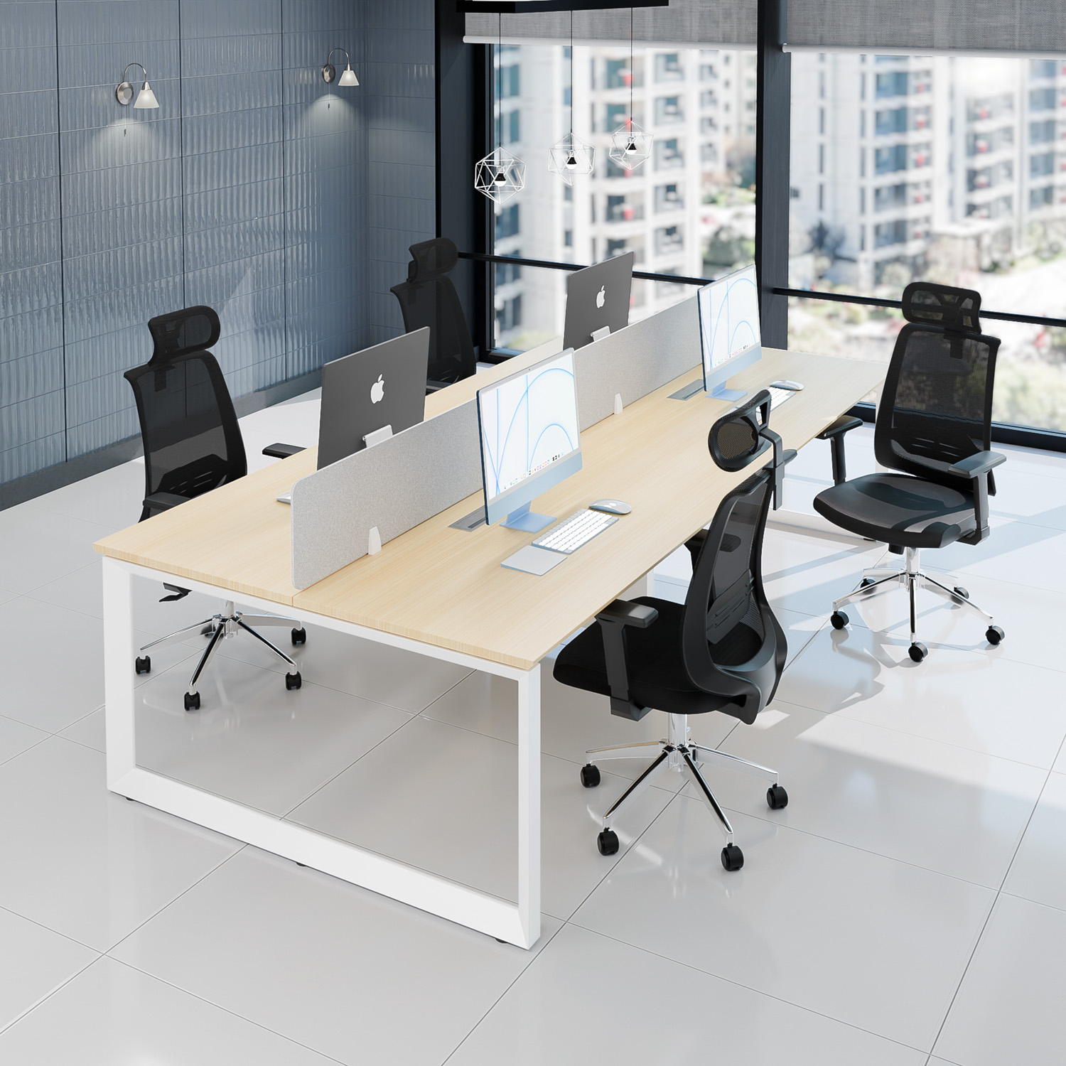 BenchQuadra240+4Noruega-HN-1500x1500 Pack 26 / Color Haya Natural - Imagen 1
