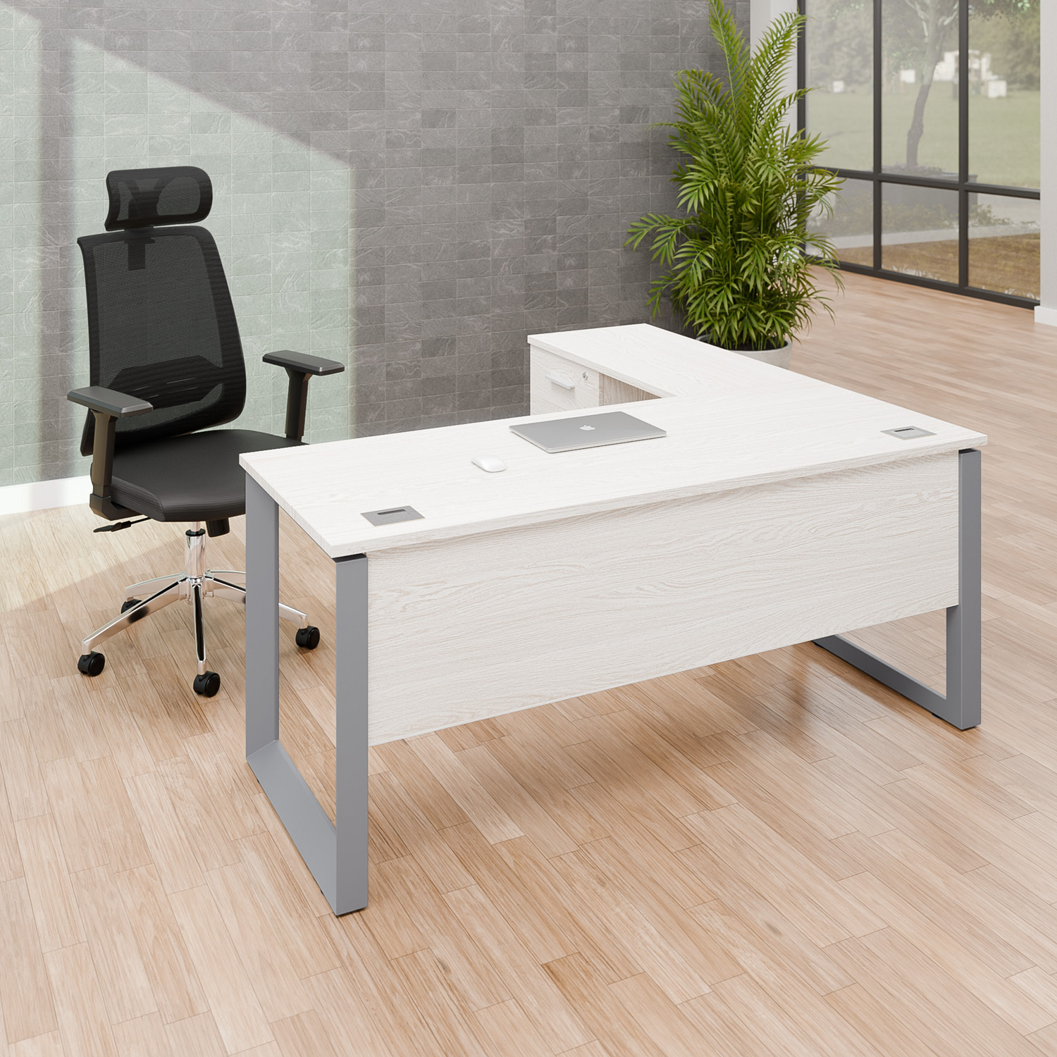 Quadra120L+NoruegaOK-RB-1500x1500 Pack 11 / Color Roble Blanco - Imagen 1