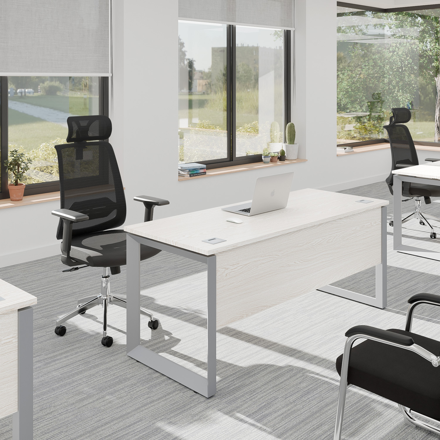 Quadra140+Noruega-RB-1500x1500 Pack 08 / Color Roble Blanco - Imagen 1